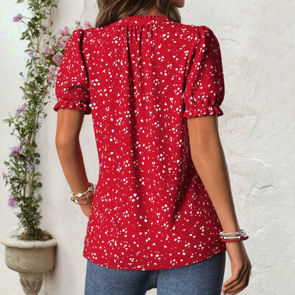 Inspiración Vintage Lässige Blusa de Seda
