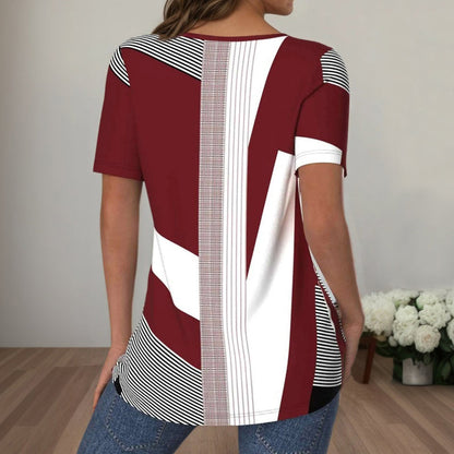 de Líneas Canale Camiseta Premium Cotton con Farbblock
