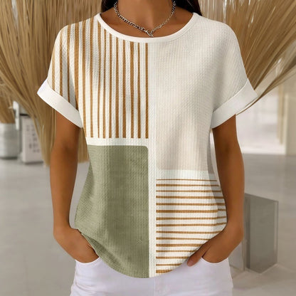 de Líneas Canale Camiseta Premium Cotton con Farbblock