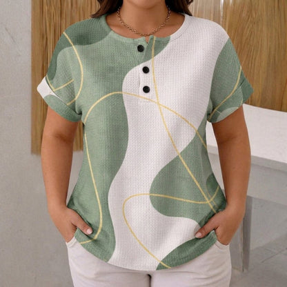 Abigail | Casual Refinado Color Block Blusa