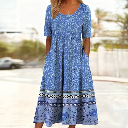 Inspiración Vintage-Vestido Haute Couture con Blumendruck