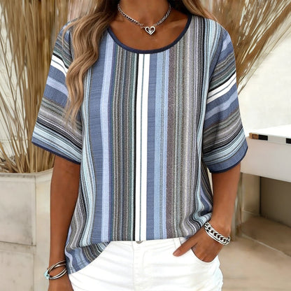 Inspiración Vintage Striped T-Camisa