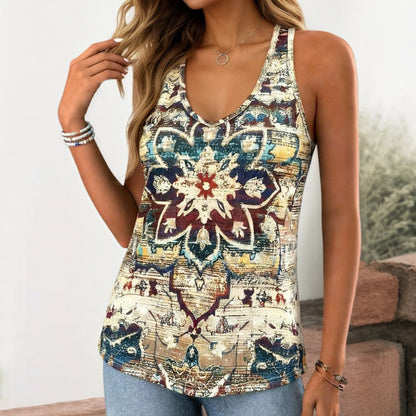 Ethnisches Inspiración Vintage-Top de Alta Costura