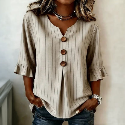 Inspiración Vintage-Blusa de Seda con Streifen