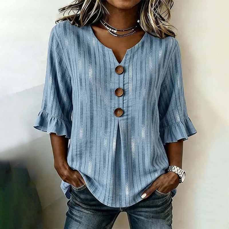 Inspiración Vintage-Blusa de Seda con Streifen