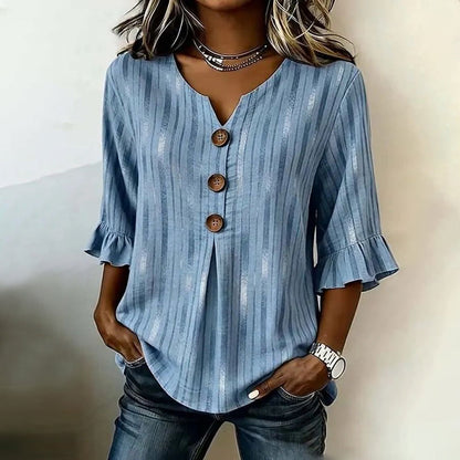 Inspiración Vintage-Blusa de Seda con Streifen