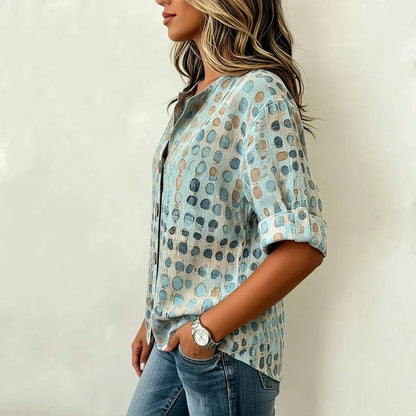 Inspiración Vintage Lässige Blusa de Seda
