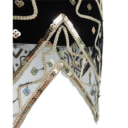 Vintage Gatsby Triangle Hem Dress