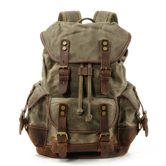 Everest Waxed Canvas Backpack