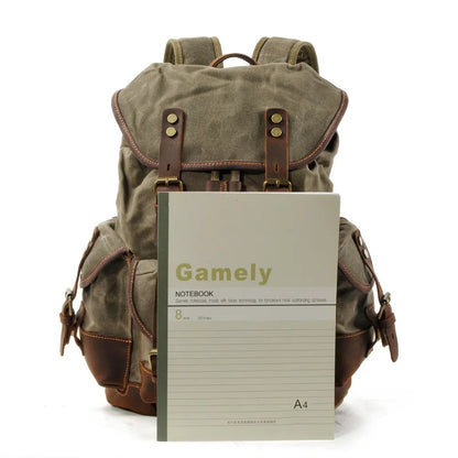 Everest Waxed Canvas Backpack