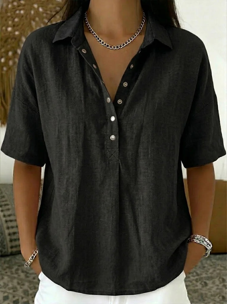 Willow | Blusa con Collar y Button
