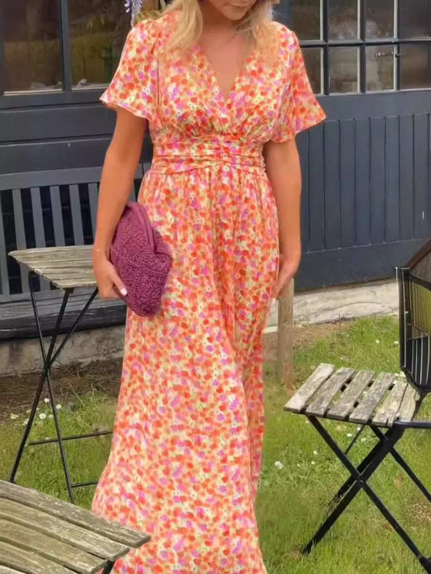 Elis – Long y flowy Vestido con Floral print