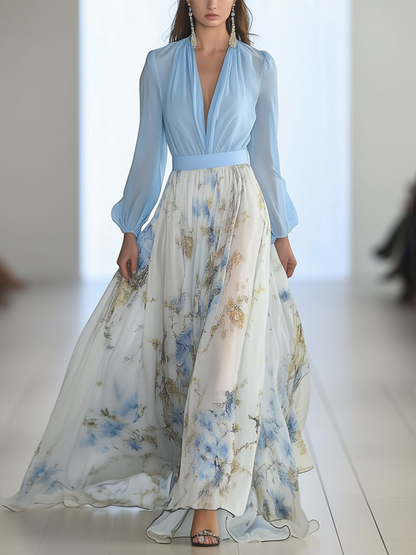 Abigail™ - Vestido Maxi con Dazzling Floral Print
