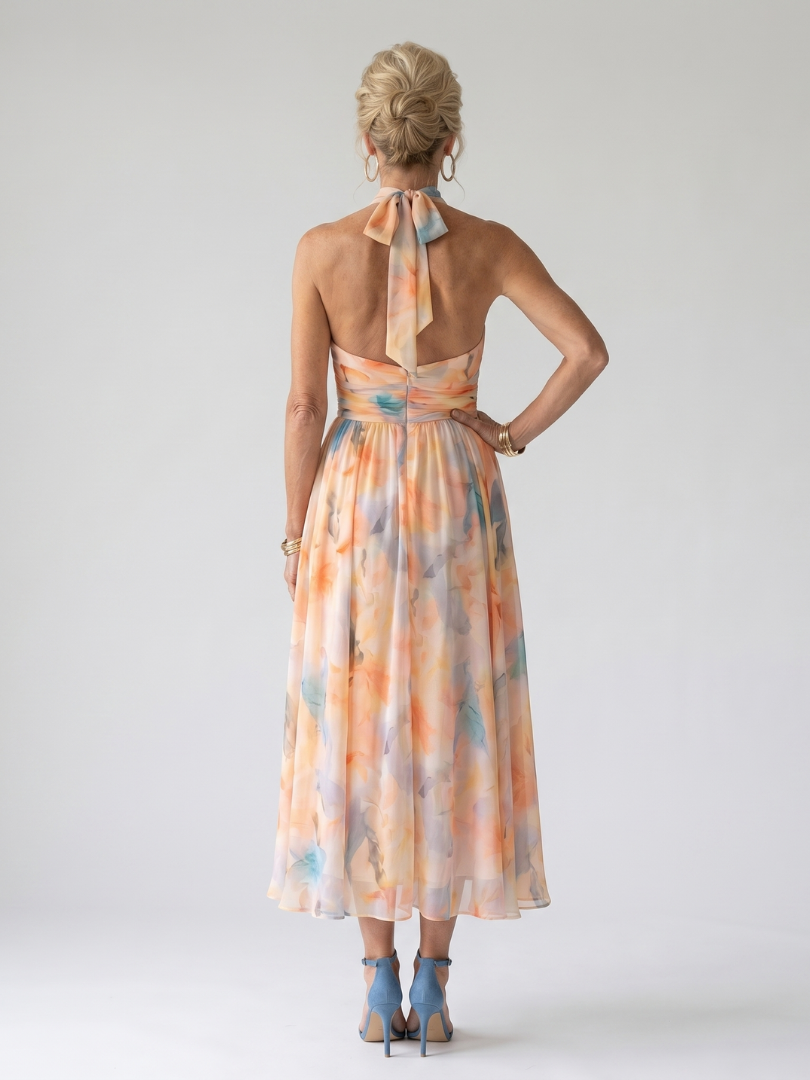 Elin | Soft Halter Vestido Midi