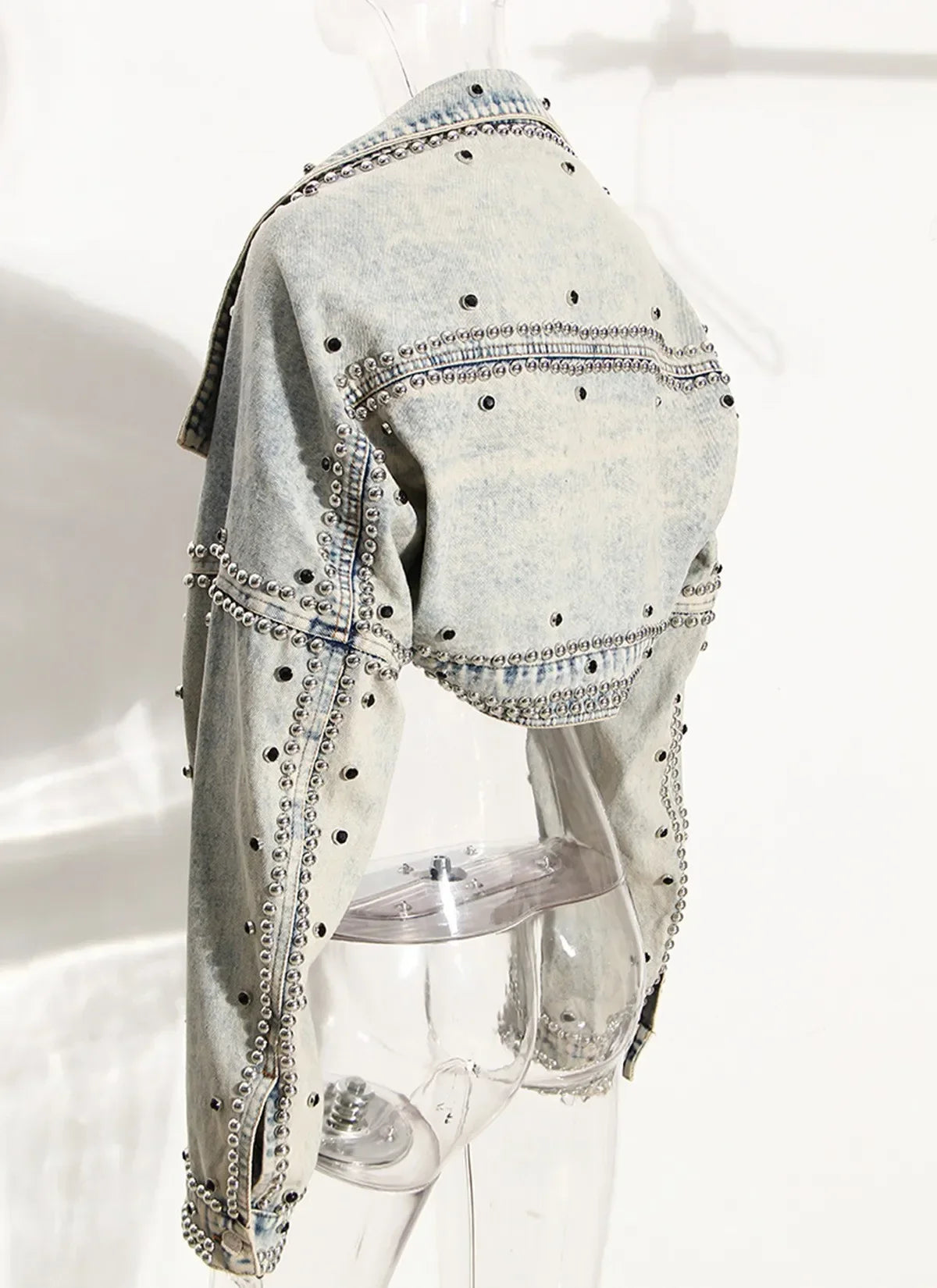 Korean Style Cropped Denim Jacket