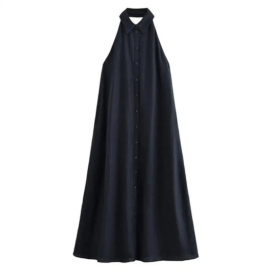 Isla Neck-Halter Maxi Dress