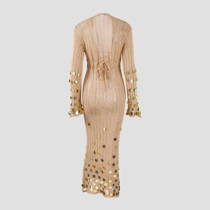 Soraya Shinny Sequin Maxi Dress