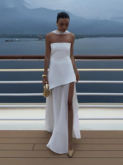Women’s Strapless Corset Maxi Dress