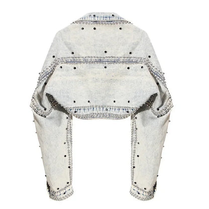 Korean Style Cropped Denim Jacket