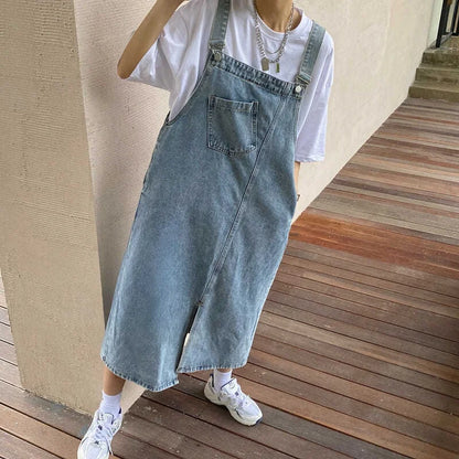 Denim Solid Dress