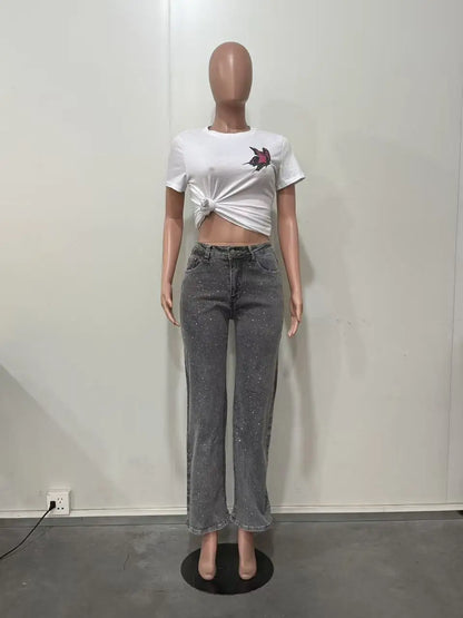 Women’s Rhinestone Denim Jeans