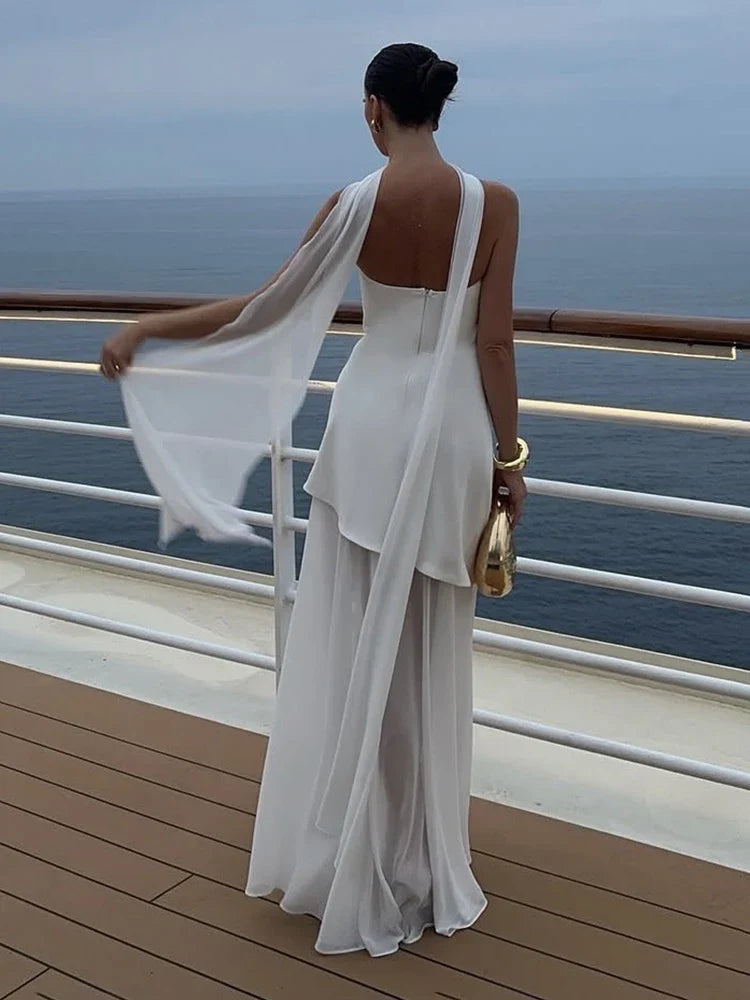 Women’s Strapless Corset Maxi Dress