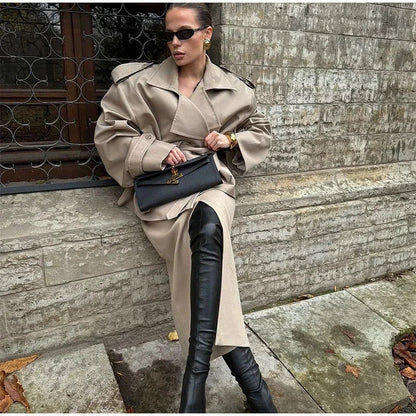 Women’s Belted Short Trench Coat
