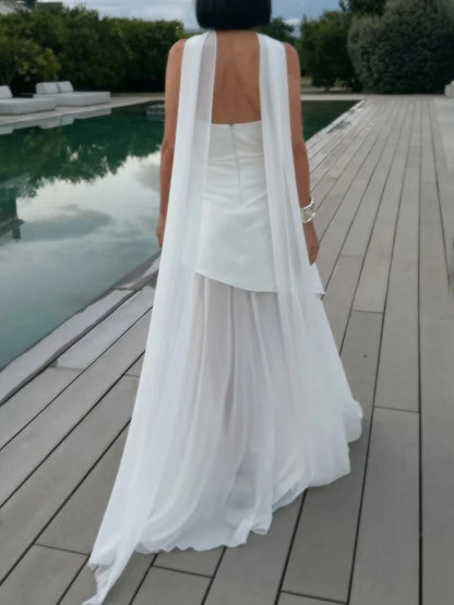 Women’s Strapless Corset Maxi Dress