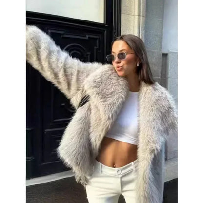 Women’s Luxury Faux Fur Coat