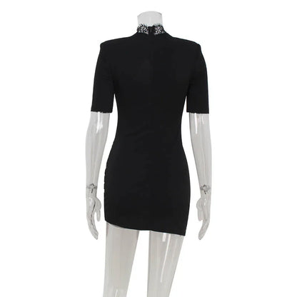 Women’s Lace Patchwork Bodycon Dress