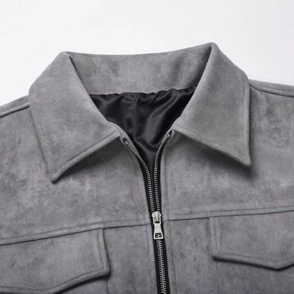 Noah Suede Overshirt Jacket