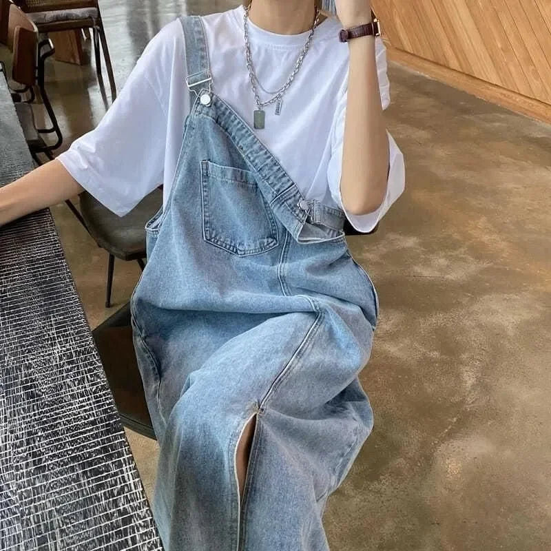 Denim Solid Dress