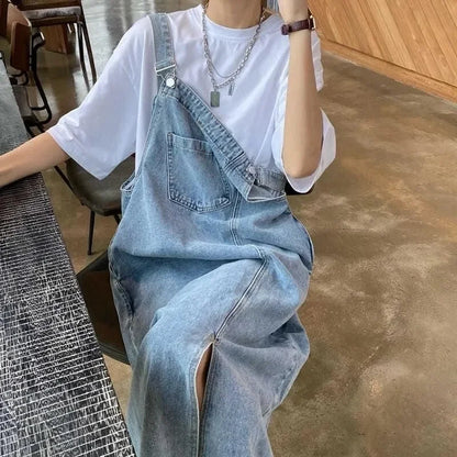 Denim Solid Dress