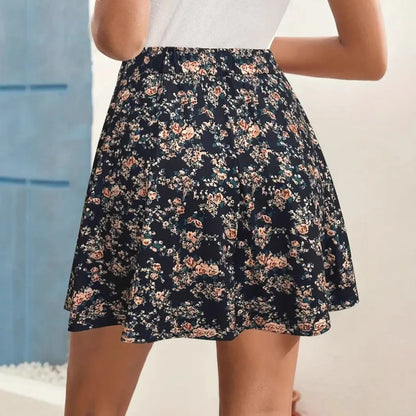 Women’s Floral Pleated Skort