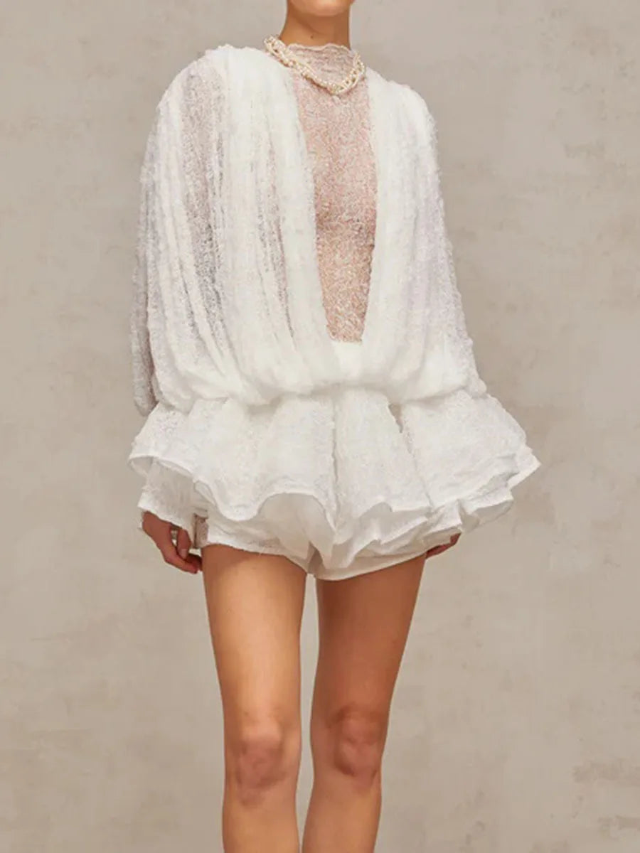 Solid Loose Mini Dress