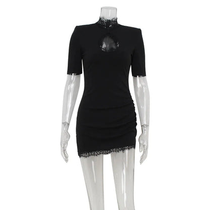Women’s Lace Patchwork Bodycon Dress