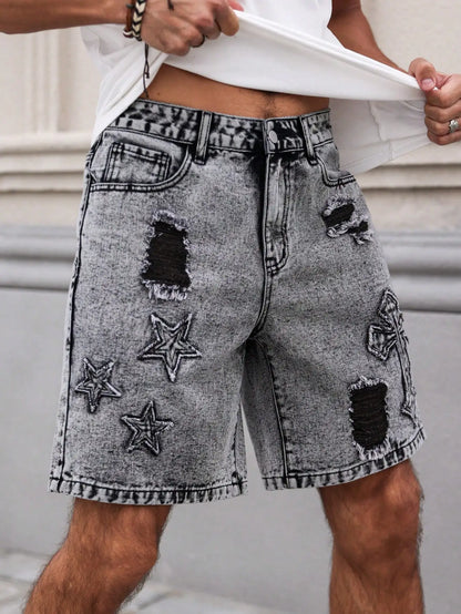 Wyatt Dark Wash Denim Shorts