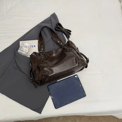 Women’s Retro PU Tote Bag
