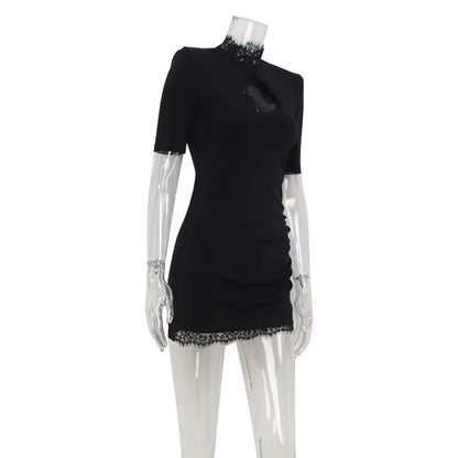 Women’s Lace Patchwork Bodycon Dress
