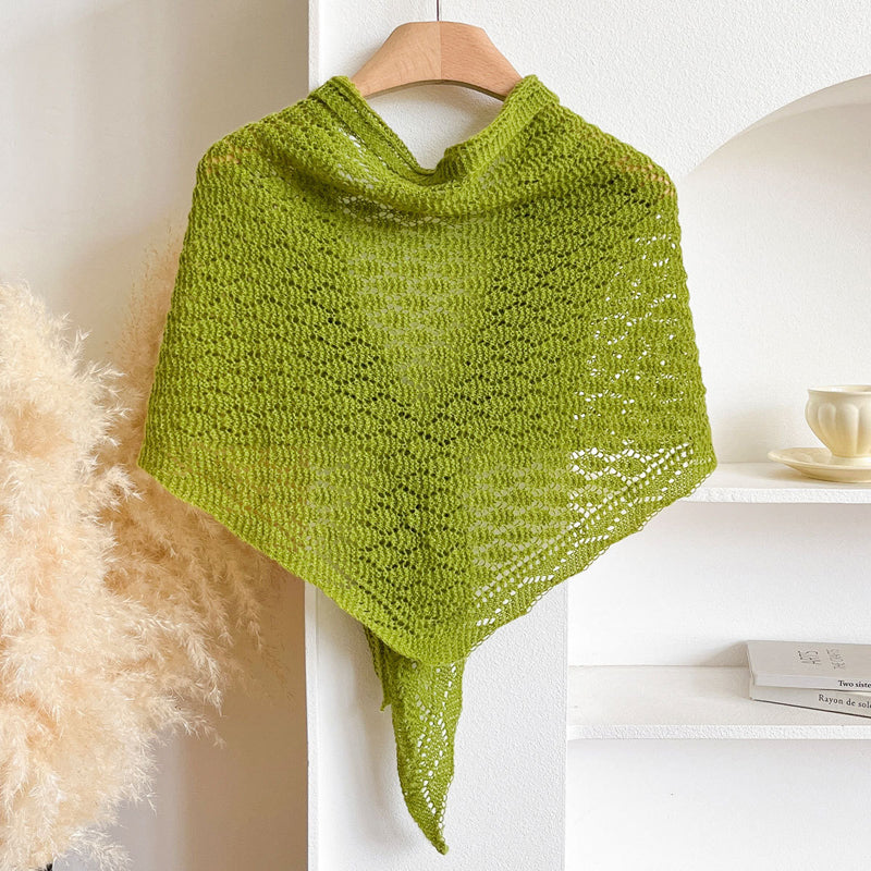 Einfarbiger Durchbrochener Foulard de Cachemira