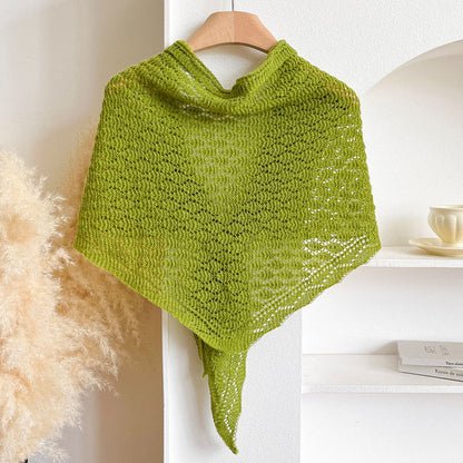 Einfarbiger Durchbrochener Foulard de Cachemira
