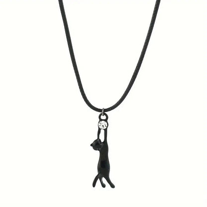 Inspiración Vintage Katzenanhänger-Collar de Alta Joyería