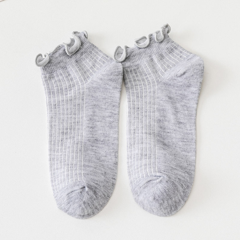 Lässige Einfarbige Calcetines de Hilo