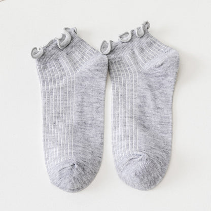 Lässige Einfarbige Calcetines de Hilo