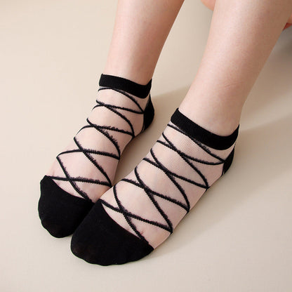 Atmungsaktive Einfarbige Calcetines de Hilo