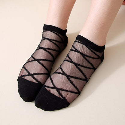Atmungsaktive Einfarbige Calcetines de Hilo