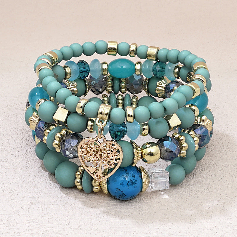 Boho-Chic Brazalete de Perlas Orgánicas