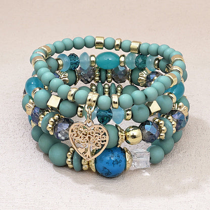 Boho-Chic Brazalete de Perlas Orgánicas