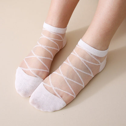 Atmungsaktive Einfarbige Calcetines de Hilo