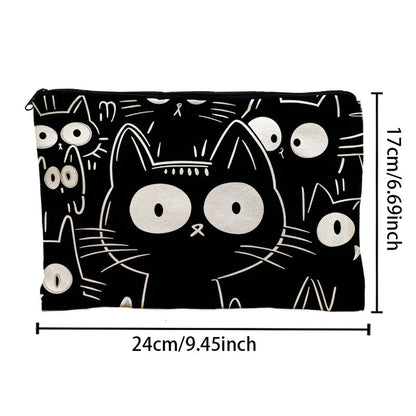 Lässige Bolso de Lujo con Katzenmuster